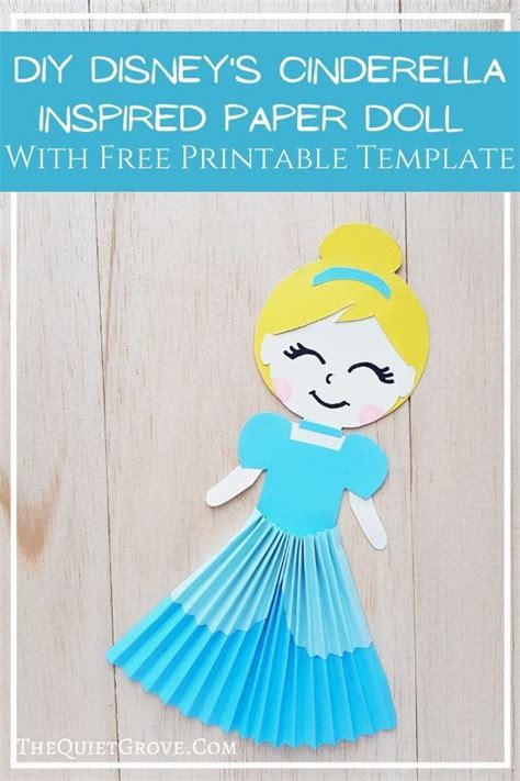 DIY Disney's Cinderella Inspired Paper Doll (With Free Printable ...