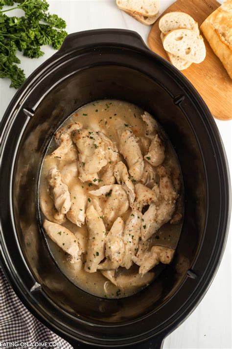 Crock Pot Chicken Tenders Recipe - Eating on a Dime