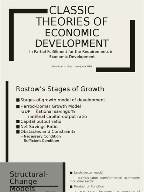 Classic Theories of Economic Development | PDF | Economic Growth | Factors Of Production