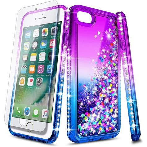 iPhone 6S Plus Case, iPhone 6 Plus Case with Tempered Glass Screen ...