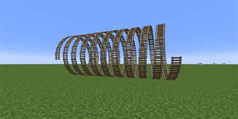 Minecraft Command Blocks Used To Make Minecart Loop-de-Loop