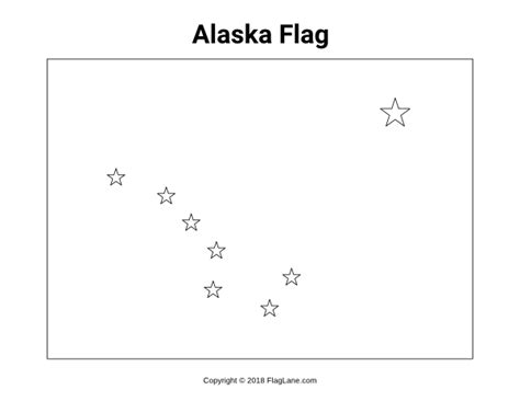 Free printable Alaska flag coloring page. Download it from https ...