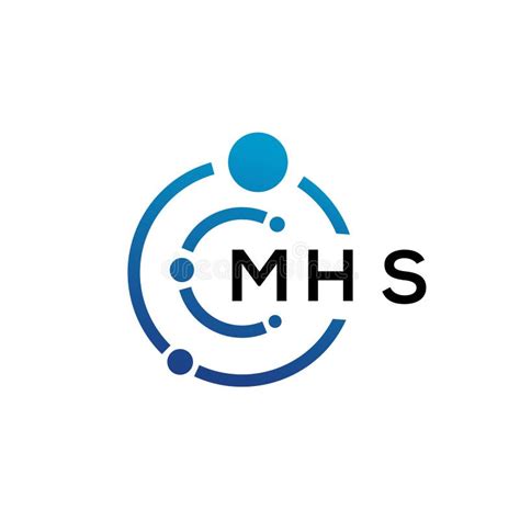 MHS Letter Technology Logo Design on White Background. MHS Creative ...