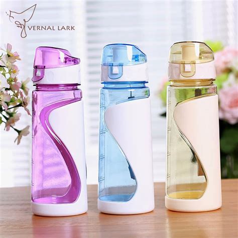 700ml Leak Proof Sport Water Bottle Eco friendly Plastic Drink Bottle With Rope Outdoor Flip Lid ...