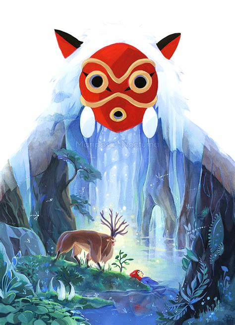 Princess Mononoke - Studio Ghibli Fan Art (39484896) - Fanpop