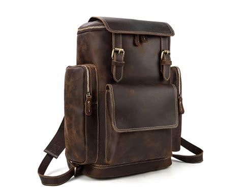Casual best leather backpack mens - FlixGifts