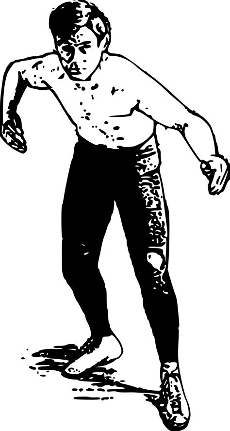 Clipart - Vintage Wrestler