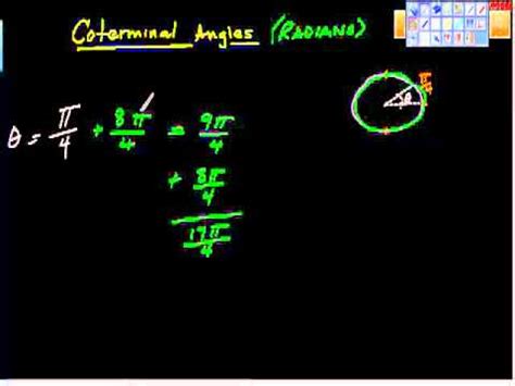 How to Find Coterminal Angles (Theta in Radians). Precalculus - YouTube