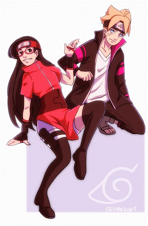 Boruto and Sarada fanart done today : r/Boruto