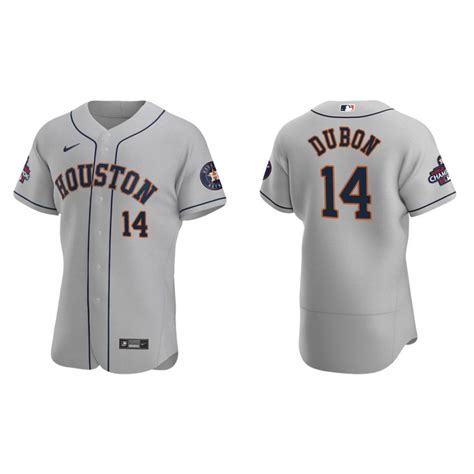 Mauricio Dubon Astros Gray 2022 World Series Champions Authentic Jersey