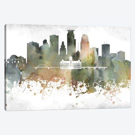 Minneapolis Desert Skyline Art Print by WallDecorAddict | iCanvas