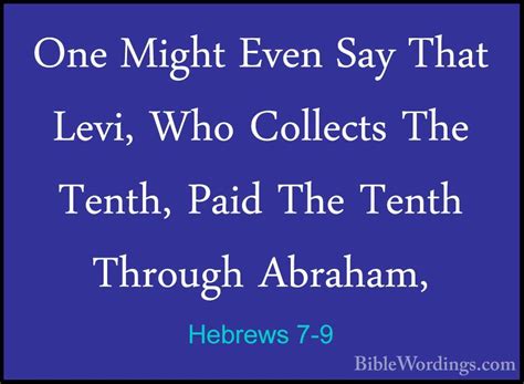 Hebrews 7 - Holy Bible English - BibleWordings.com