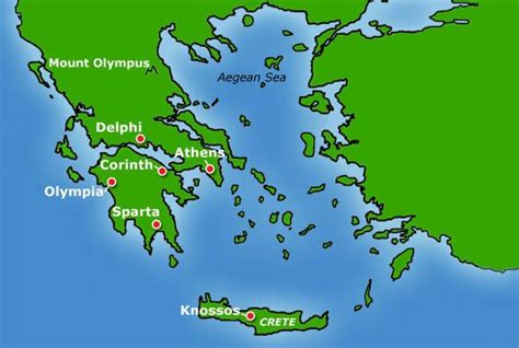 Ancient Greece map ks2 - Map of ancient Greece ks2 (Southern Europe - Europe)