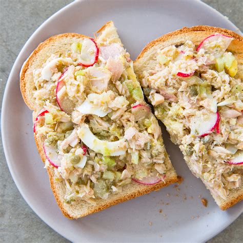 Tuna Salad with Hard-Cooked Eggs, Radishes, and Capers