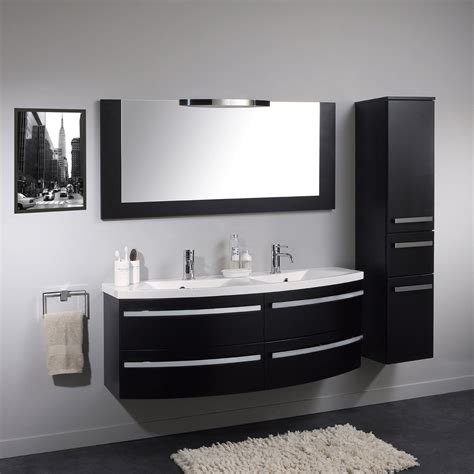 Meuble de salle de bain arrondi double vasque - maison parallele