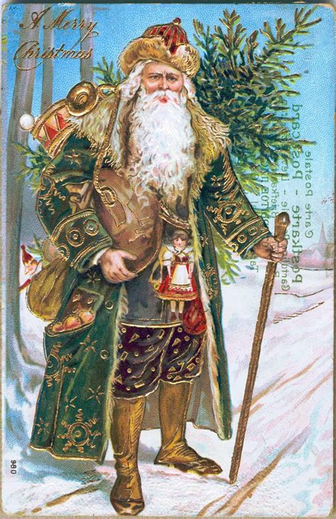 Here comes Santa Claus: a visual history of Saint Nick – in pictures | Vintage christmas cards ...