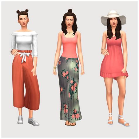 Basegame Lookbook | Cute sims 4 base game outfits, Sims 4 mods clothes ...