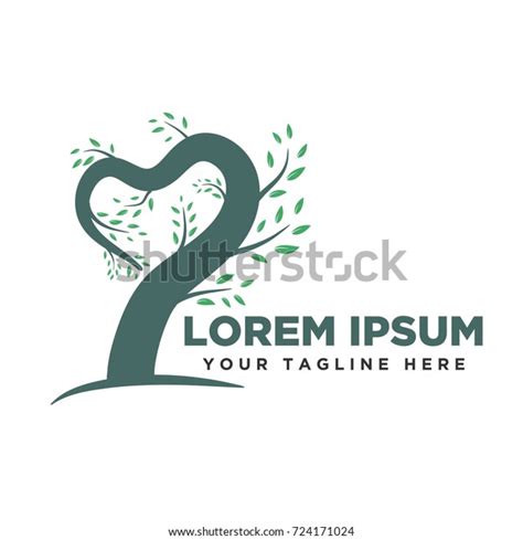 Love Tree Art Stock Vector (Royalty Free) 724171024 | Shutterstock