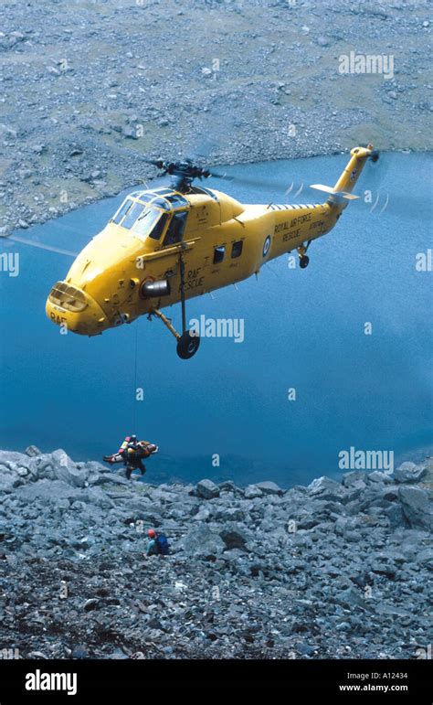 Mountain Rescue helicopter Stock Photo - Alamy