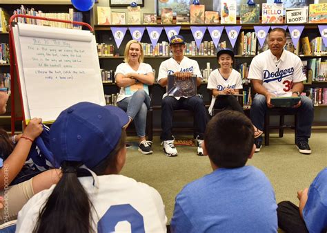 Dave roberts & family joined @dodgersfdn to spend the morning with 100 local kids at arroyo seco ...