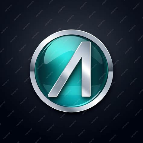 Premium Photo | The letter a logo on a black background
