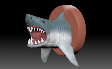 Shark 3D print model head 3D model | CGTrader