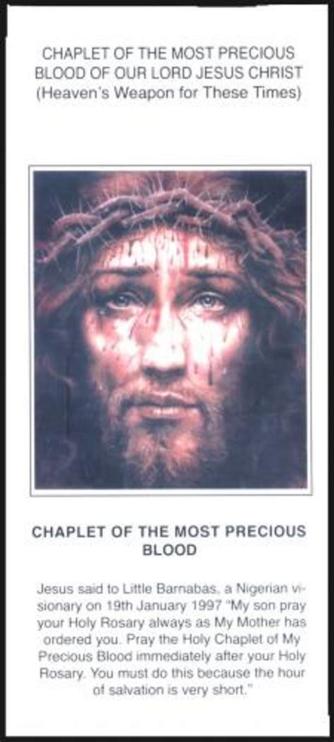 Chaplet Of The Most Precious Blood