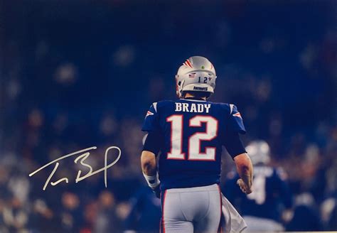 Autograph Signed Tom Brady Photo