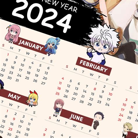 2024 Calendar Anime Season Release Calendar - Denny Felicle