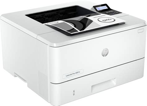 HP LaserJet Pro 4001n Black-and-White Laser Printer White HP LaserJet ...