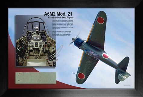 Japanese A6M2 Mod. 21 Zero Cockpit Green s/n 7830 Relic Display by Ron