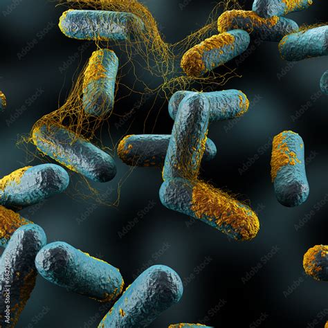 Clostridium Perfringens Bacteria Stock Illustration | Adobe Stock