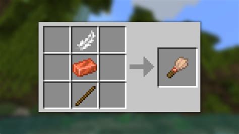 How to make a Brush in Minecraft