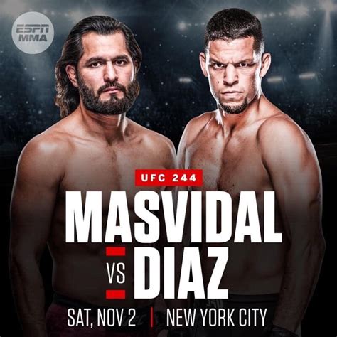 UFC 244: Jorge Masvidal vs. Nate Diaz Live Stream Full Fight Watch Online