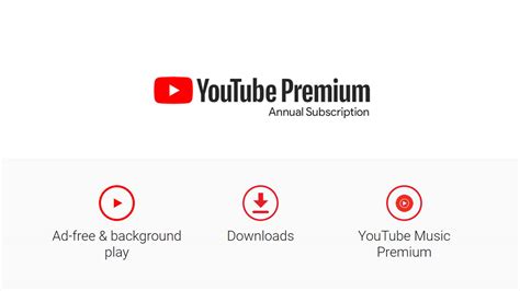 Youtube and Youtube Music Premium now have annual subscription options