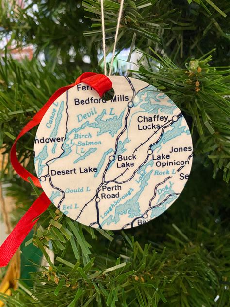 BUCK LAKE MAP ORNAMENT – Whit Kingston