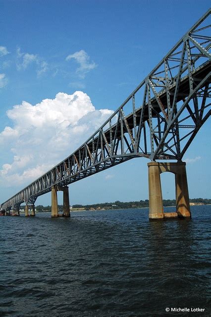 We passed under the Rappahannock Bridge on our way up the Rappahannock River from Gloucester to ...