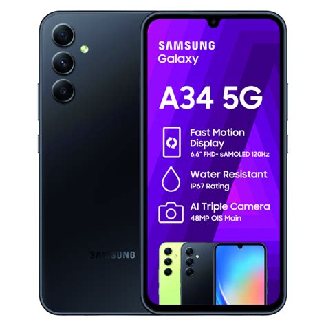 Samsung Galaxy A34 5G Black - Incredible Connection