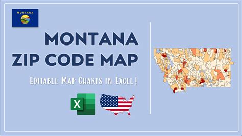 Montana Zip Code Map and Population List in Excel