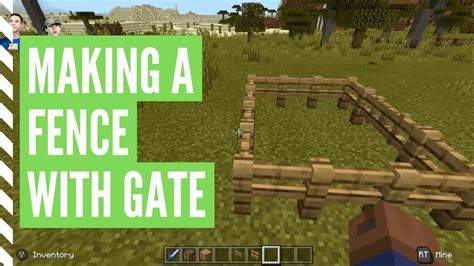 How to make a fence gate minecraft