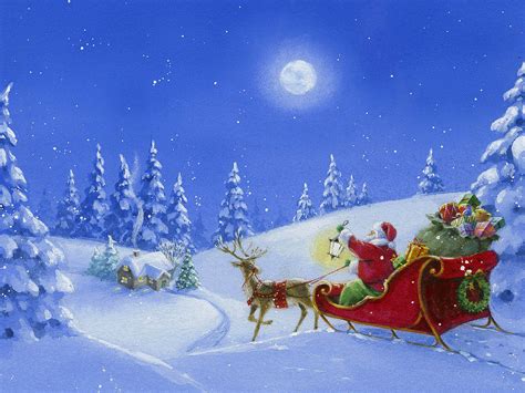 Christmas Wallpapers: Sleigh Snow Wallpapers