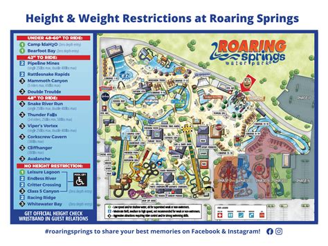 Roaring Springs Water Park Map and Brochure (2021 - 2023 ...