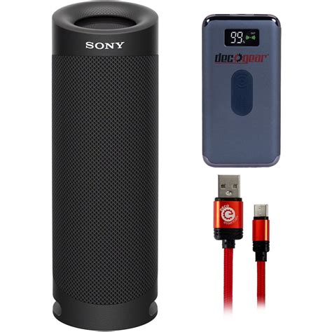 Sony SRS-XB23/B XB23 EXTRA BASS Portable Bluetooth Speaker, Black ...