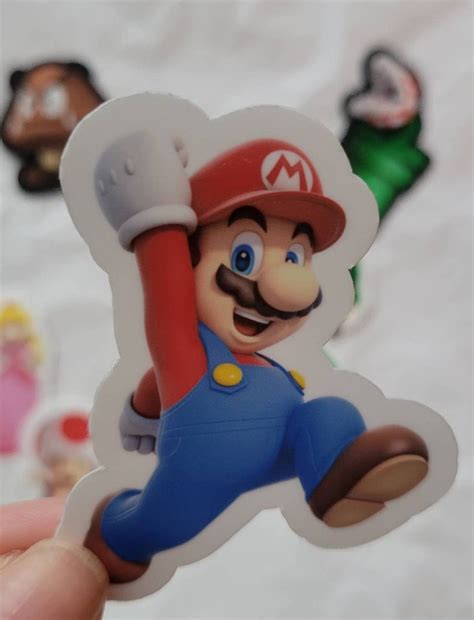 Super Mario Custom Vinyl 11 Sticker Party Packs Party - Etsy