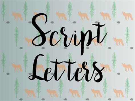 Script Font Svg Script Letters Svg Files for Cricut - Etsy