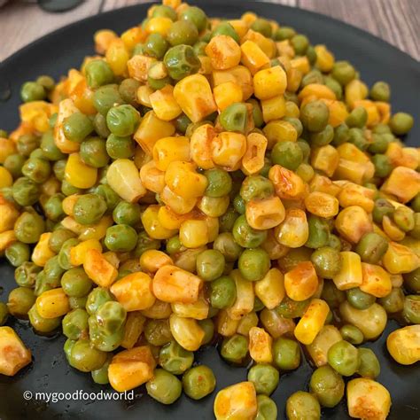5 Minutes Corn and Peas Salad - MyGoodFoodWorld
