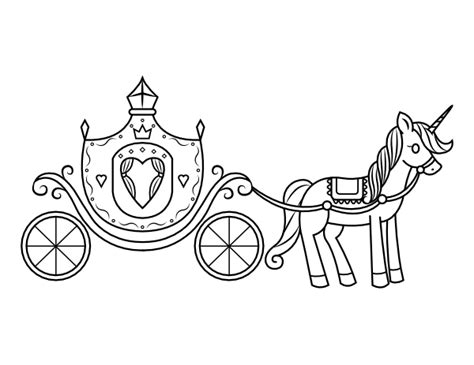 Printable Royal Carriage Coloring Page