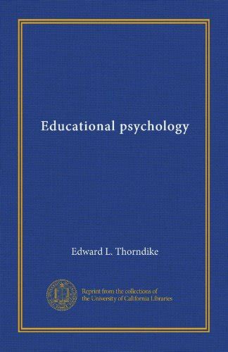 Educational psychology (v.3) by Edward L. Thorndike | Goodreads