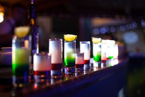 Colourful Alcohol Shots