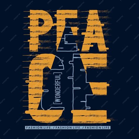 Premium Vector | Peace slogan tee letter typography graphic design ...